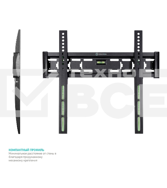 Кронштейн ONKRON FM5 / 32-55'' макс 400*400 наклон 0º от стены: 29мм макс вес 56,8кг