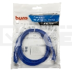 Патч-корд Buro UTP cat5E 1.5м синий RJ-45 (m)-RJ-45 (m), фото2