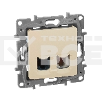 Розетка RJ11+RJ45 к. 5 UTP, сл. кость ETIKA Розетка RJ11+RJ45 к. 5 UTP, сл. кость, фото2