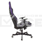 Кресло игровое Knight OUTRIDER черный/фиолетовый ромбик эко.кожа с подголов. крестовина металл, фото8