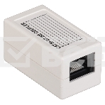 Проходной адаптер ITK кат.5E UTP, тип RJ45-RJ45 (8P8C), белый, фото2