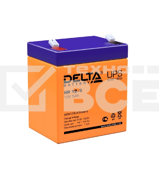 Батарея Delta HR 12-5 (12V, 5Ah)