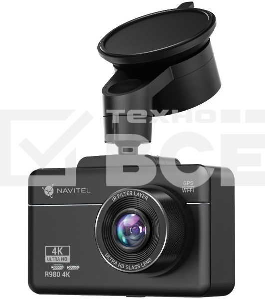 Видеорегистратор Navitel R980 4K черный 1440x2560 1440p 140гр. GPS