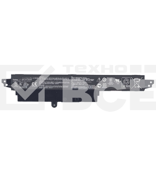 Аккумуляторная батарея для ноутбука Asus VivoBook F200CA  11.25V 33Wh черный