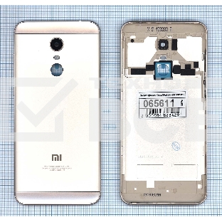 Задняя крышка для Xiaomi Redmi 5 Plus  золотая