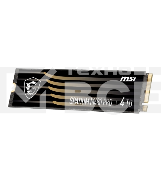 Накопитель SSD MSI SPATIUM M480 PRO, 2TB, M.2 2280, PCIe 4.0 x4, NVMe, R/W 7400/7000