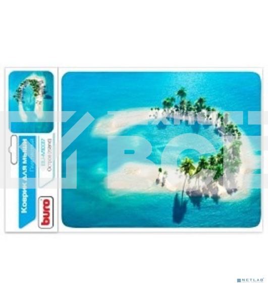 Коврик для мыши Buro BU-M10017 рисунок/остров