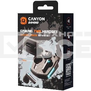 Наушники игровые  CANYON headset Doublebee GTWS-2 Gaming Black
