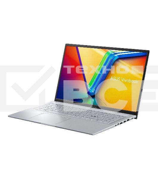 Ноутбук ASUS VivoBook 17X M3704YA Ryzen 5 7430U 16Gb SSD 1Tb AMD Radeon Graphics 17,3 FHD IPS 50Вт*ч No OS Серебристый M3704YA-AU159 90NB1191-M008F0