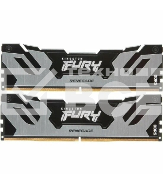 Оперативная память Kingston Fury Renegade, DDR5, 32GB (2x16GB), 6800MHz, CL36, с радиатором, чёрный