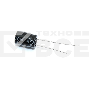 Конденсатор [CHINA] DIP (8*12) ECAP 470UF 16V pins = 3MM