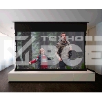 Экран для проектора S'OK SCPSMC-221X125ED45GF для встраивания в потолок моторизованный 100'' с боковым натяжением, полотно Grey Fiberglass, экстрадроп 45см, фото2