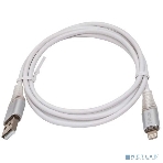Кабель Filum USB 2.0, 1 м., 2 А, индикатор заряда, разъемы: USB A male - Lightning male, пакет. (FL-CPro-U2-AM-LM-1M-L1), фото 1