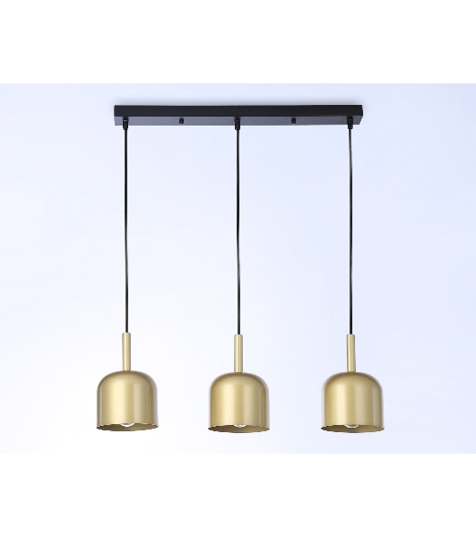Светильник Ambrella light TR97118/3 GD/BK золото/черный E27*3 max 40W D130*113*1200