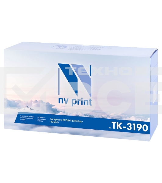 Картридж NVPrint совместимый NV-TK-3190 (БЕЗ ЧИПА) для Kyocera Ecosys P3055dn/ P3060dn (25000k)