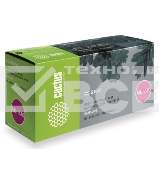 Картридж лазерный Cactus CS-S1640 (D108S) черный (1500 стр.) для Samsung ML-1640/1641/2240/2241