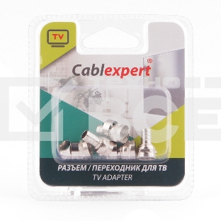 Коннектор Cablexpert F SPL6-03, для кабеля RG6, 5шт
