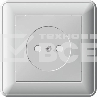 Розетка 1-м СП W59 16А IP20 защ. шторки без заземл. бел. SchE RS16-151-18