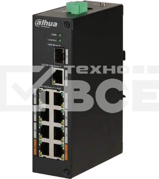 Коммутатор Dahua DH-PFS3110-8ET-96 неуправляемый