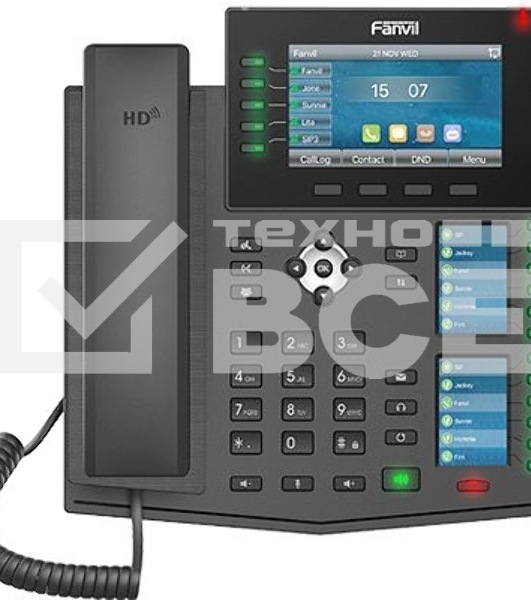 Телефон IP Fanvil X6U черный