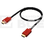 Кабель GCR 3.0m HDMI версия 2.0, HDR 4:2:2, Ultra HD, 4K 60 fps 60Hz/5K*30Hz, 3D, AUDIO, 18.0 Гбит/с, 28/28 AWG, OD7.3мм, тройной экран, черный, красные коннекторы, GCR-HM451-3.0m GCRКабель 3.0m HDMI версия 2.0, HDR 4:2:2, Ultra HD, 4K 60 fps 60Hz/5K*30Hz, фото2