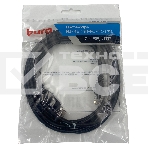 Патч-корд Buro UTP 4 пары cat5E CCA molded 3м черный RJ-45 (m)-RJ-45 (m), фото 1