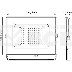Прожектор светодиодный Gauss Elementary 100Вт 6600лм IP65 6500К черный ПРОМО, фото6