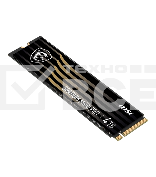Накопитель SSD MSI SPATIUM M480 PRO, 2TB, M.2 2280, PCIe 4.0 x4, NVMe, R/W 7400/7000