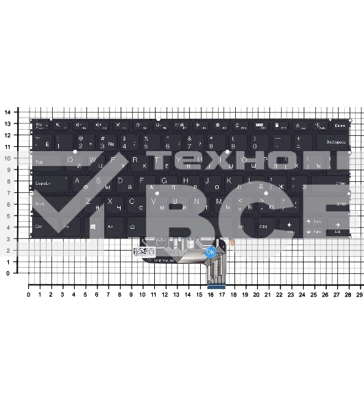 Клавиатура для ноутбука Lenovo Yoga 9-14ITL5, черная