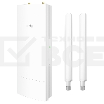 Точка доступа AX3000 High Power WiFi 6 Gigabit Outdoor Access Point, 2402Mbps at 5GHz + 574Mbps at 2.4GHz, 1 x Gigabit RJ45, 2 Detachable Antennas, 802.3at/802.3af PoE or 48V passive PoE, IP65 Waterproof, lightning protection, 48V passive PoE adapter incl, фото5