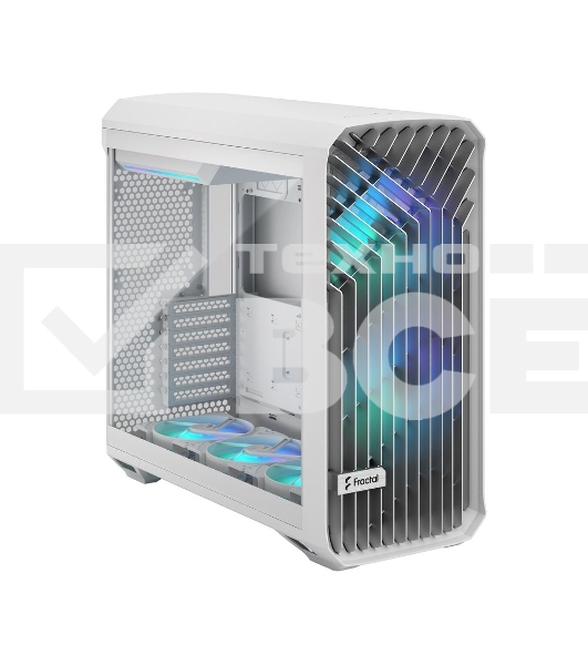 Корпус ПК без блока питания Fractal Design Torrent RGB TG Clear Tint, Full-Tower, 2x180mm + 3x140mm RGB, 2xUSB-A 3.2 + 1xUSB 3.2 Type-C E-ATX, SSI-CEB, SSI-EEB, ATX, mATX, mITX White