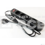 Сетевой фильтр Smartbuy SBSP-18-K One, 10А, 2 200 Вт, 5 розеток, длина 1,8 м, черный (SBSP-18-K)/45, фото3