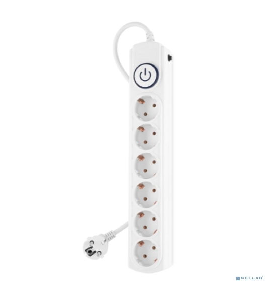 Сетевой фильтр Ippon BK-6-EU-3-10-W 6 розеток 3м белый