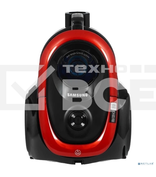 Пылесос Samsung VC18M2130SR/EV красный, 380/1800 Вт, уборка сухая, пылесборник контейнер, 1.5 л