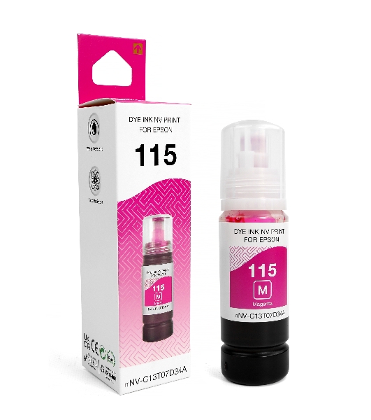 Чернила NVP 115 (NV-C13T07D34A) для Epson L8160, L8180 (70 мл) Magenta (в коробке) совместимые