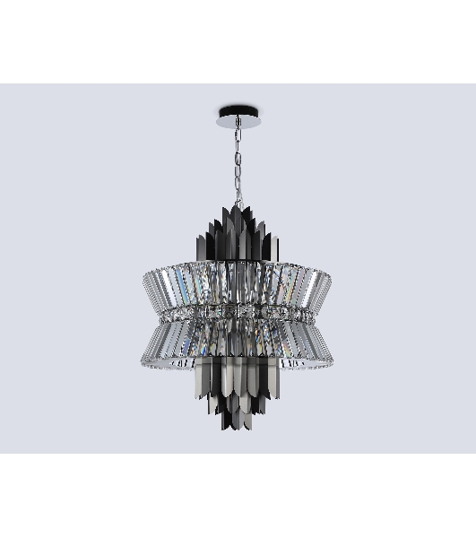 Люстра Ambrella light LH41020/12 BK/CL черный/прозрачный E14*12 max 40W D560*660