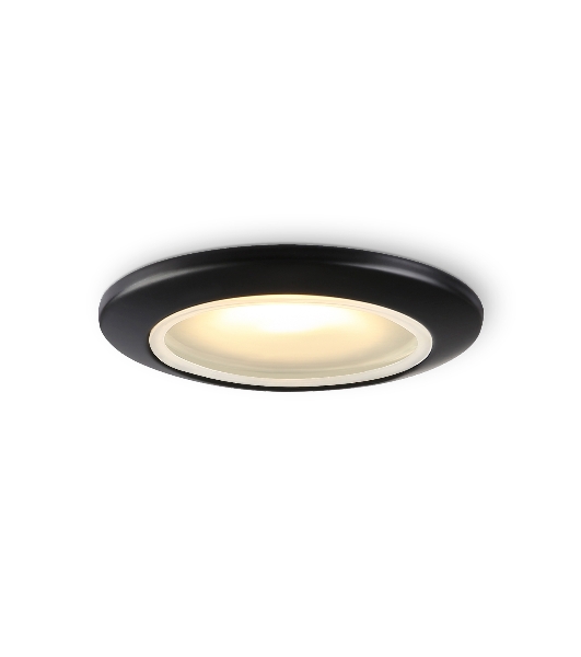 Светильник Ambrella light TN111 BK черный IP44 GU5.3 D93*33