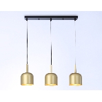 Светильник Ambrella light TR97118/3 GD/BK золото/черный E27*3 max 40W D130*113*1200, фото 1