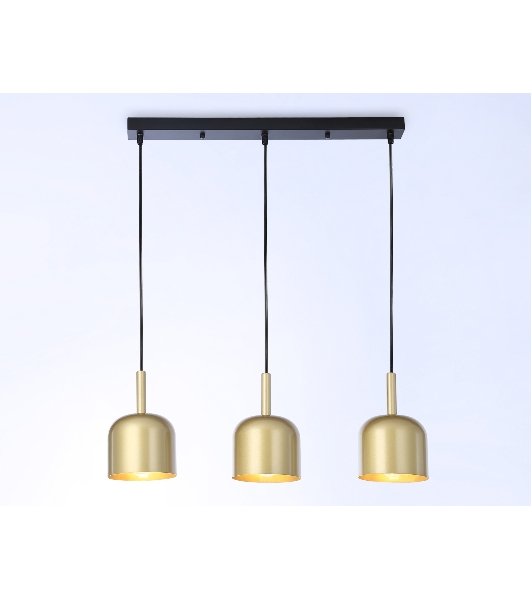 Светильник Ambrella light TR97118/3 GD/BK золото/черный E27*3 max 40W D130*113*1200