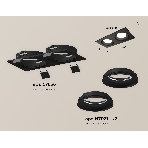 Комплект встраиваемого светильника Ambrella light XC7636060 SBK черный песок MR16 GU5.3 (C7636, N7021), фото 1