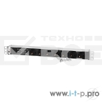 Блок розеток Rem-10 без шнура с фил. и инд., 7 Schuko, вход IEC 60320 C14, 10A, алюм., 19