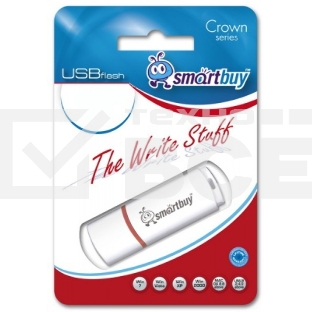 Флешка USB Smartbuy 64 Gb,Smartbuy Crown белый (SB64 GbCRW-W)