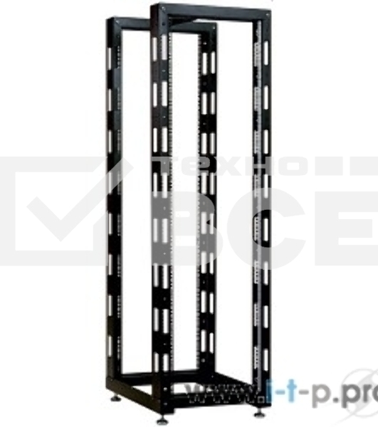 Стойка телеком. универсальная 33U двухрамная, цвет черный (СТК-33.2-9005) (1 коробка)