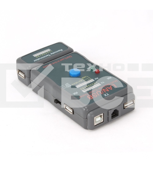 Тестер LAN Cablexpert NCT-2, 100/1000 Base-TX, для UTP, STP, RJ-11, USB-кабеля