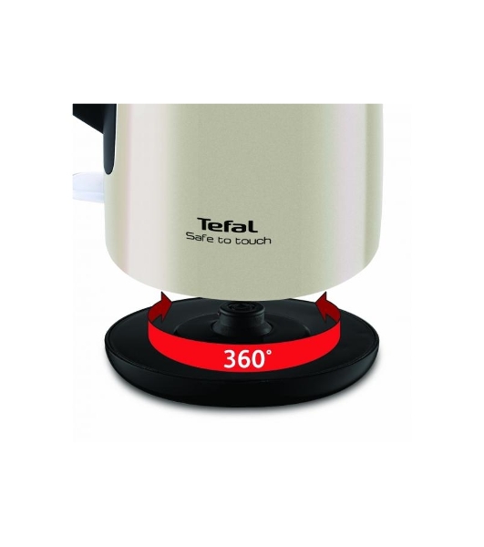 Чайник Tefal KO371I30 1.5л. 2200Вт бежевый/черный (металл)
