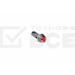 Выключатель-кнопка  250V 1А (2с) (ON)-OFF  Б/Фикс  красная  Rexant, фото 1