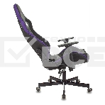 Кресло игровое Knight OUTRIDER черный/фиолетовый ромбик эко.кожа с подголов. крестовина металл, фото6