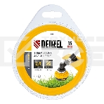 Леска для триммера Denzel квадрат 2,4 мм х 15 м, блистер FLEX CORD 96116, фото4