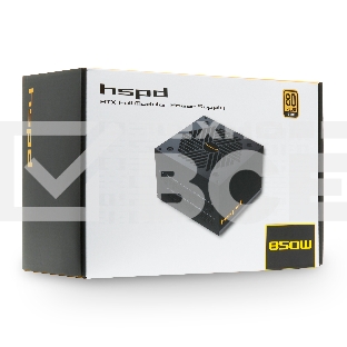 Блок питания HSPD, 850W 80 PLUS  Gold (ATX, 2.52, Full modular, 1x24(20+4)pin mesh 550mm, 1xCPU*2 8(4+4)pin 650+150mm, 2xPCIe*2 8(6+2)pin 500+150mm, 2xSATA*3 450+150+150mm, 1xMOLEX4pin*3 450+150+150mm , Active, 120x120mm, 150x140x86mm, APFC, OVP, UVP, SCP