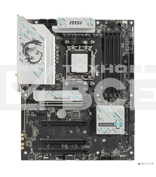 Материнская плата MSI B850 GAMING PLUS WIFI SocketAM5 AMD B850 4xDDR5 ATX AC`97 8ch(7.1) 5Gigabit RAID+DP
